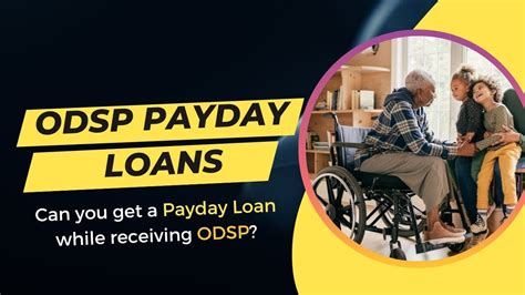 be in financial need. . Payday loans for odsp recipients ontario